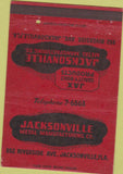 Matchbook Cover - Jacksonville Metal FL WEAR 40 Strike