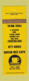 Matchbook Cover - Queen Bee Cafe Del City OK WEAR