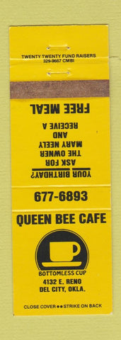 Matchbook Cover - Queen Bee Cafe Del City OK WEAR