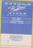 Matchbook Cover - United Tool Supply ST Petersburg FL Putnam 40 Strike