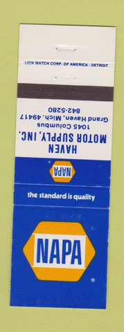 Matchbook Cover - NAPA Auto Parts Grand Haven MI