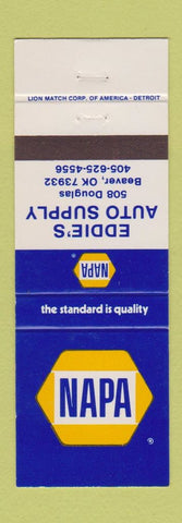Matchbook Cover - NAPA Auto Parts Beaver OK