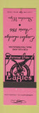 Matchbook Cover - Eagles Club Sheridan WY