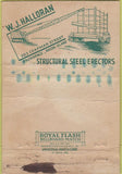 Matchbook Cover - Halloran Trucking Providence RI WEAR 40 Strike