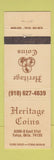 Matchbook Cover - Heritage Coins Tulsa OK