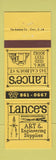 Matchbook Cover - Lance's Text Books Cincinnati OH