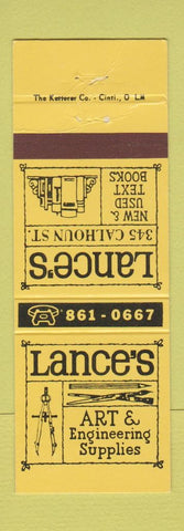 Matchbook Cover - Lance's Text Books Cincinnati OH
