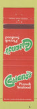 Matchbook Cover - Cassano's Pizza Seafood