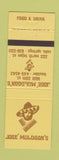 Matchbook Cover - Jose Muldoon's Boulder Colorado Springs Mexican