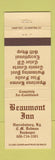Matchbook Cover - Beaumont Inn Harrodsburg KY