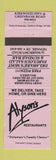 Matchbook Cover - Alyson's Restaurants Neark DE Pizza WEAR