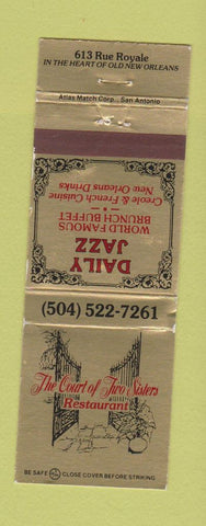 Matchbook Cover - Court of Two Sisters New Orleans LA