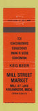 Matchbook Cover - Mill Street Market Kalamazoo MI