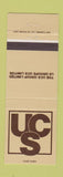 Matchbook Cover - UCS