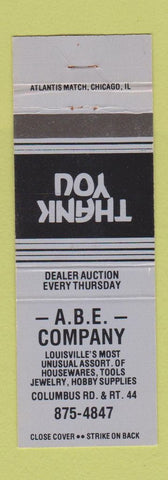 Matchbook Cover - ABE Company  Store Louisville KY