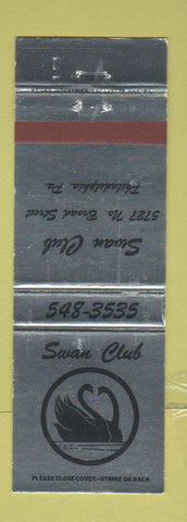 Matchbook Cover - Swan Club Philadelphia PA WEAR