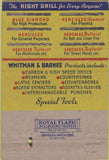 Matchbook Cover - Whitman Barnes Tools Detroit MI NYC Chicago 40 Strike