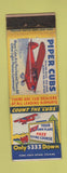 Matchbook Cover - Piper Cub Airplane WEAR