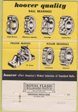 Matchbook Cover - Hoover Balls Bearings Ann Arbor MI 40 Strike