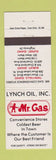Matchbook Cover - Mr Gas Lynch Oil Burley Twin Falls Rupert ID