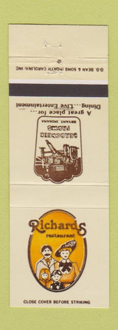 Matchbook Cover - Richard's Muncie Fort Wayne Anderson Warsaw Portage IN