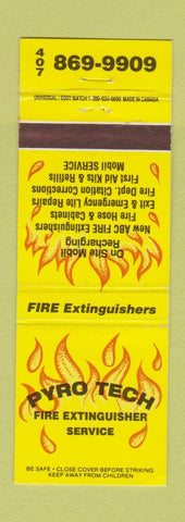 Matchbook Cover - Pyro Tech Fire Extinguisher