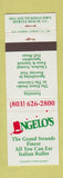 Matchbook Cover - Angelo's Italian Buffet Myrtle Beach SC
