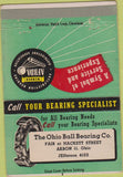 Matchbook Cover - Ohio Ball Bearing Akron OH 40 Strike