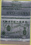 Matchbook Cover - Insto Gas Corp Detroit MI 40 Strike