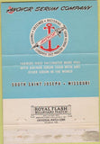 Matchbook Cover - Anchor Serum Co St Joseph MO 40 Strike