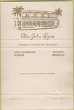 Matchbook Cover - Women's Clothes Fort Lauderdale FL Petoskey MI 40 Strike