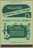 Matchbook Cover - Michigan Steel Detroit MI CREASE 40 Strike