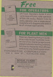 Matchbook Cover - Towmotor fork lifts Cleveland OH 40 Strike