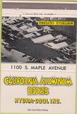 Matchbook Cover - California Aluminum Bodies Montbello CA 40 Strike