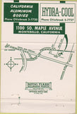 Matchbook Cover - California Aluminum Bodies Montbello CA 40 Strike