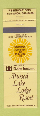 Matchbook Cover - Atwood Lake Lodge Resort Dellroy OH