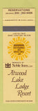 Matchbook Cover - Atwood Lake Lodge Resort Dellroy OH
