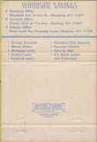 Matchbook Cover - Woodside Savings Bank NY Flushing Babylon 40 Strike