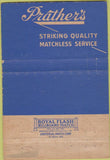 Matchbook Cover - Prather's Dry Cleaning Lake Wales FL 40 Strike