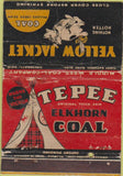 Matchbook Cover - Yellow Jacket Coal Cincinnati OH WORN 40 Strike