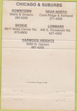 Matchbook Cover - Carson's Ribs Chicago IL Lombard Skokie 40 Strike