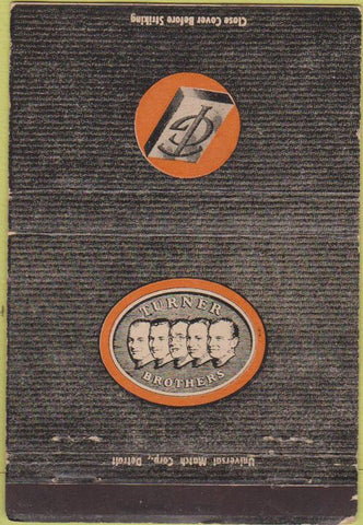 Matchbook Cover - Turner Brothers jigs welding Ferndale MI 40 Strike