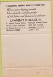 Matchbook Cover - Rouse Funeral Chapel ST Albans Wantagh LI NY 40 Strike