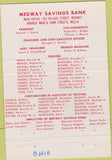 Matchbook Cover - Medway Savings Bank OH 40 Strike