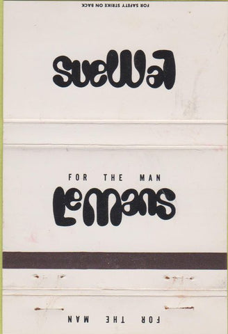 Matchbook Cover - Lemans men's clothes New York City 40 Strike