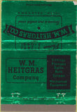 Matchbook Cover - Heitgras Co Tulsa OK fittings bolts 40 Strike