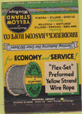 Matchbook Cover - Broderick Bascom wire Road  WEAR 40 Strike