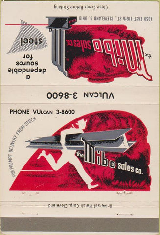 Matchbook Cover - Mibo Steel Cleveland OH 40 Strike