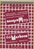Matchbook Cover - Hotel Markeen Buffalo NY 40 Strike