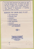 Matchbook Cover - Teamsters Dairy Credit union Menasha WI 40 Strike